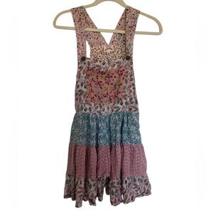 Boutique Floral Patchwork Romper